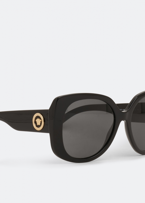Versace Medusa Icon Squared Sunglasses For Women Black In Qatar Level Shoes