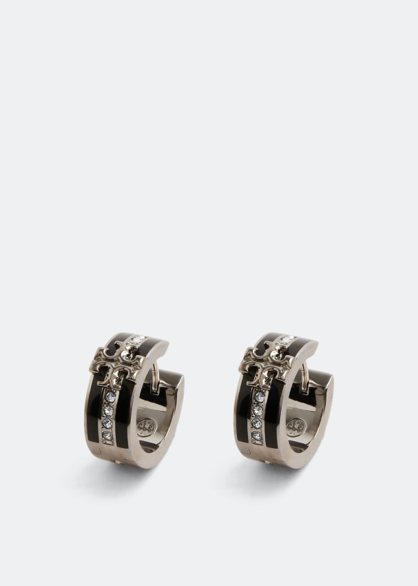 Tory Burch Kira Huggie hoop earrings for Women - Silver in Qatar | Level  Shoes