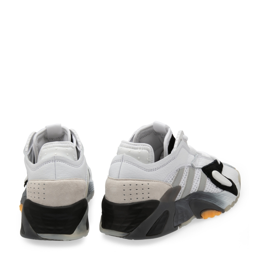 Adidas Streetball Leather Men Basketball Shoes White Sneakers |  692740147208 - Adidas shoes Originals Streetball - Cloud White / Core Black  / Flash Orange | SporTipTop