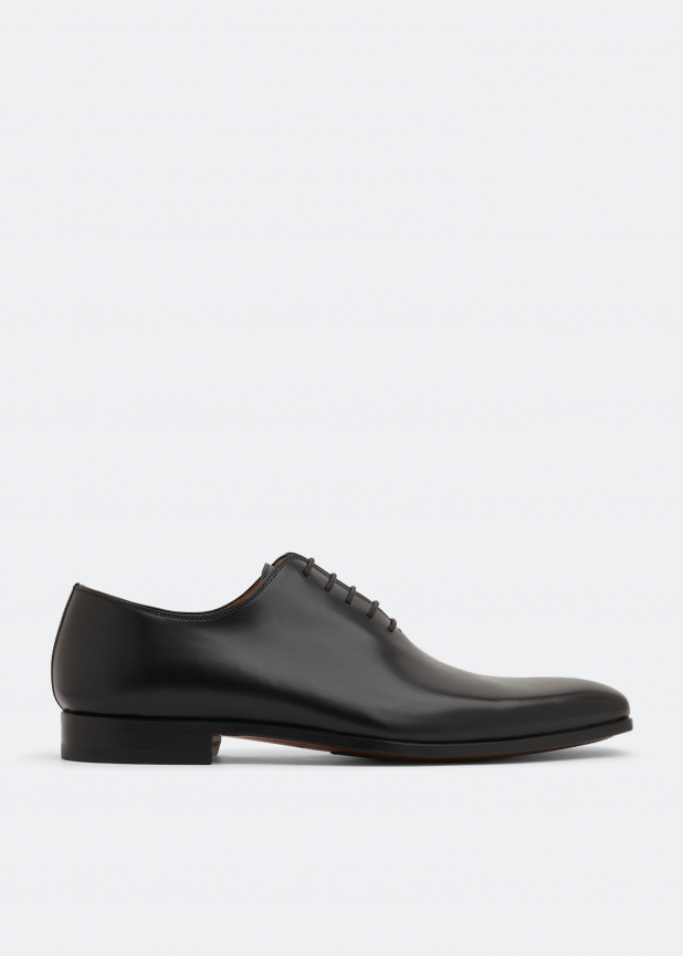 Leather Oxford lace-up shoes