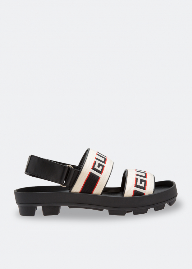 Gucci stripe sandals